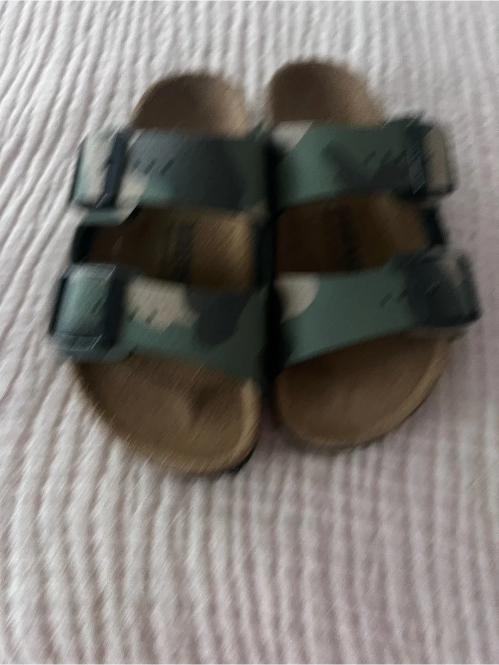 Camouflage Kids Two-Strap Sandals Birkenstock worn one time